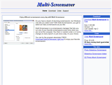 Tablet Screenshot of multi-screensaver.com